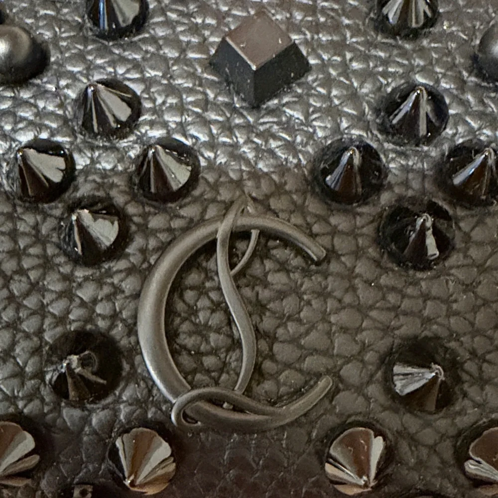 Christian Louboutin Black Spiked Panettone Loubinthesky Wallet
